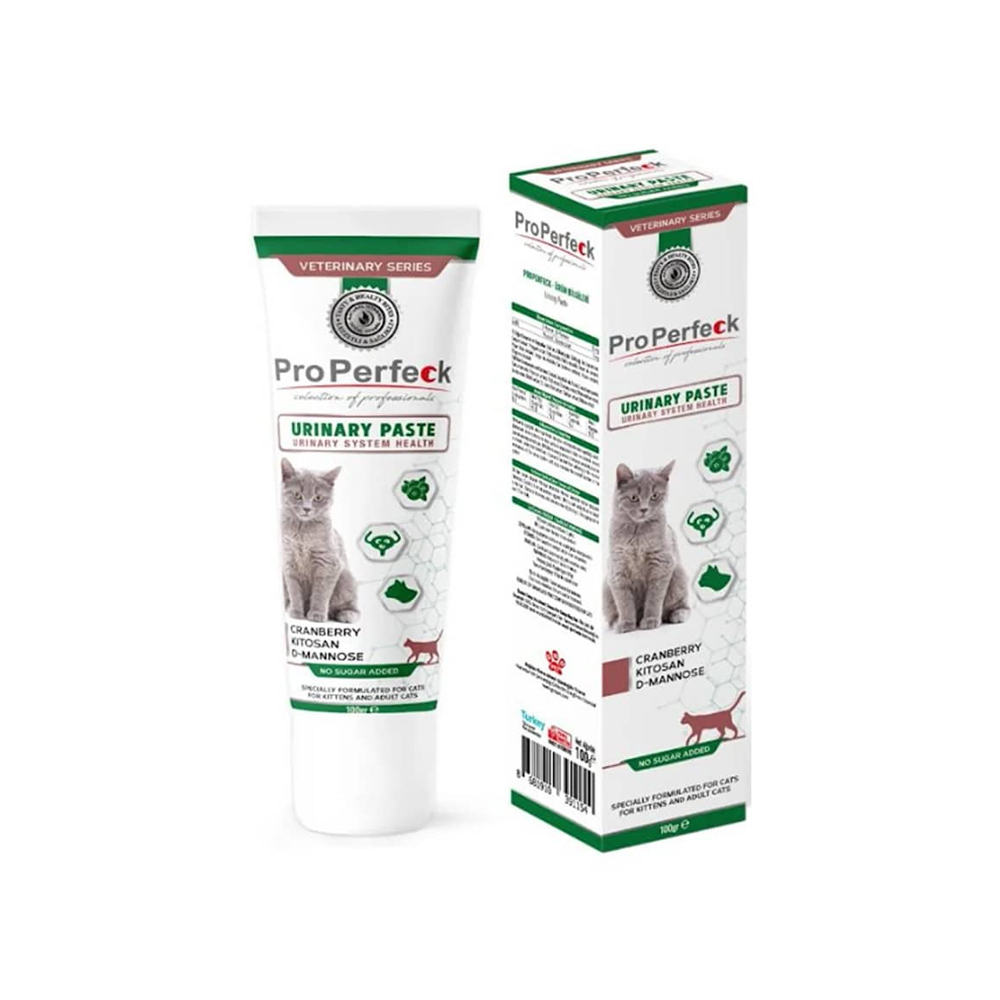 خمیر بهبود سلامت مجاری ادراری گربه پروپرفکت 100 گرمی URINARY PASTE ProPerfeck