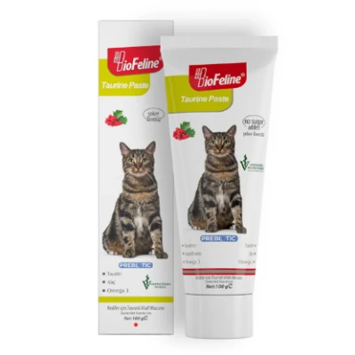 خمیر مکمل تائورین گربه بیوفلین 100 گرمی Taurine Paste BioFeline