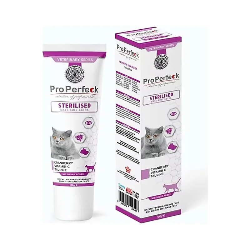 مالت گربه عقیم شده پروپرفکت 100 گرمی STERILISED MALT SOFT EXTRA ProPerfeck