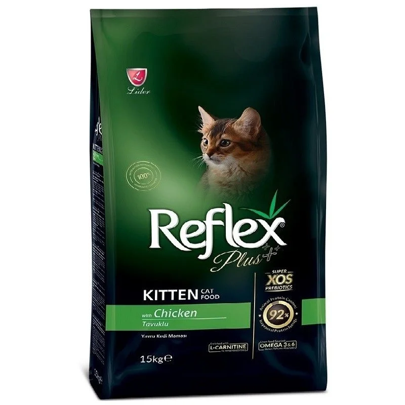 غذای خشک 500 گرمی رفلکس پلاس کیتن Reflex Plus Kitten  با طعم مرغ