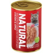 کنسرو گربه پت الپین نچرال مرغ و سیب 400گرمی