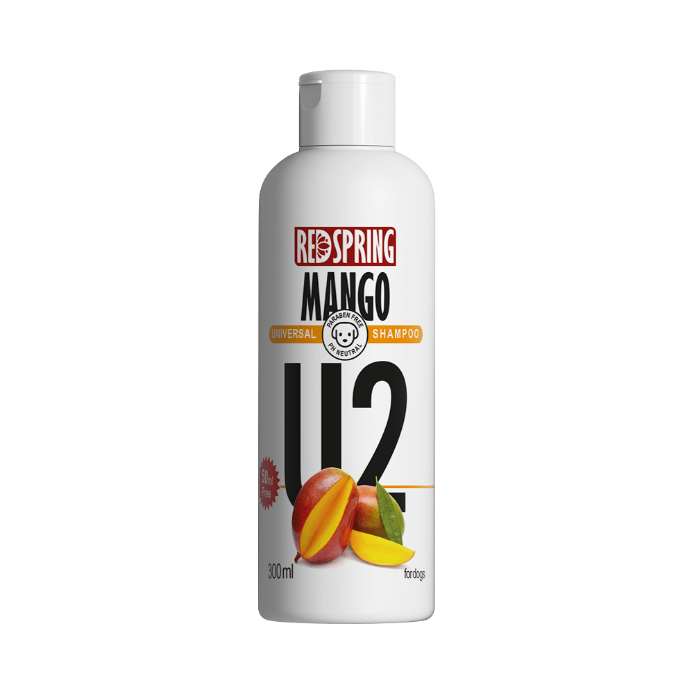 شامپو U2  رد اسپرینگ 250 میل مخصوص سگ با عصاره انبه REDSPRING